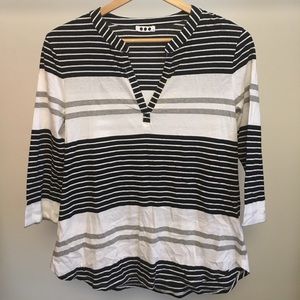 NEW Three Dots 3/4 length sleeves 100% Cotton Top